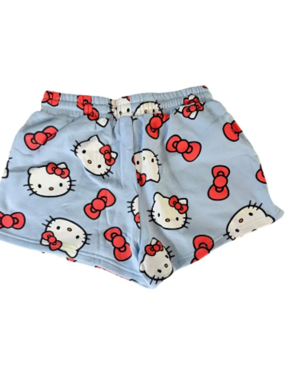 Hello Kitty Sanrio Shorts Women Small Blue Pajama Lounge Elastic Cute NWT - Picture 4 of 7